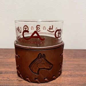 Libby Bamco Westernware Glass with Horse Sleeve